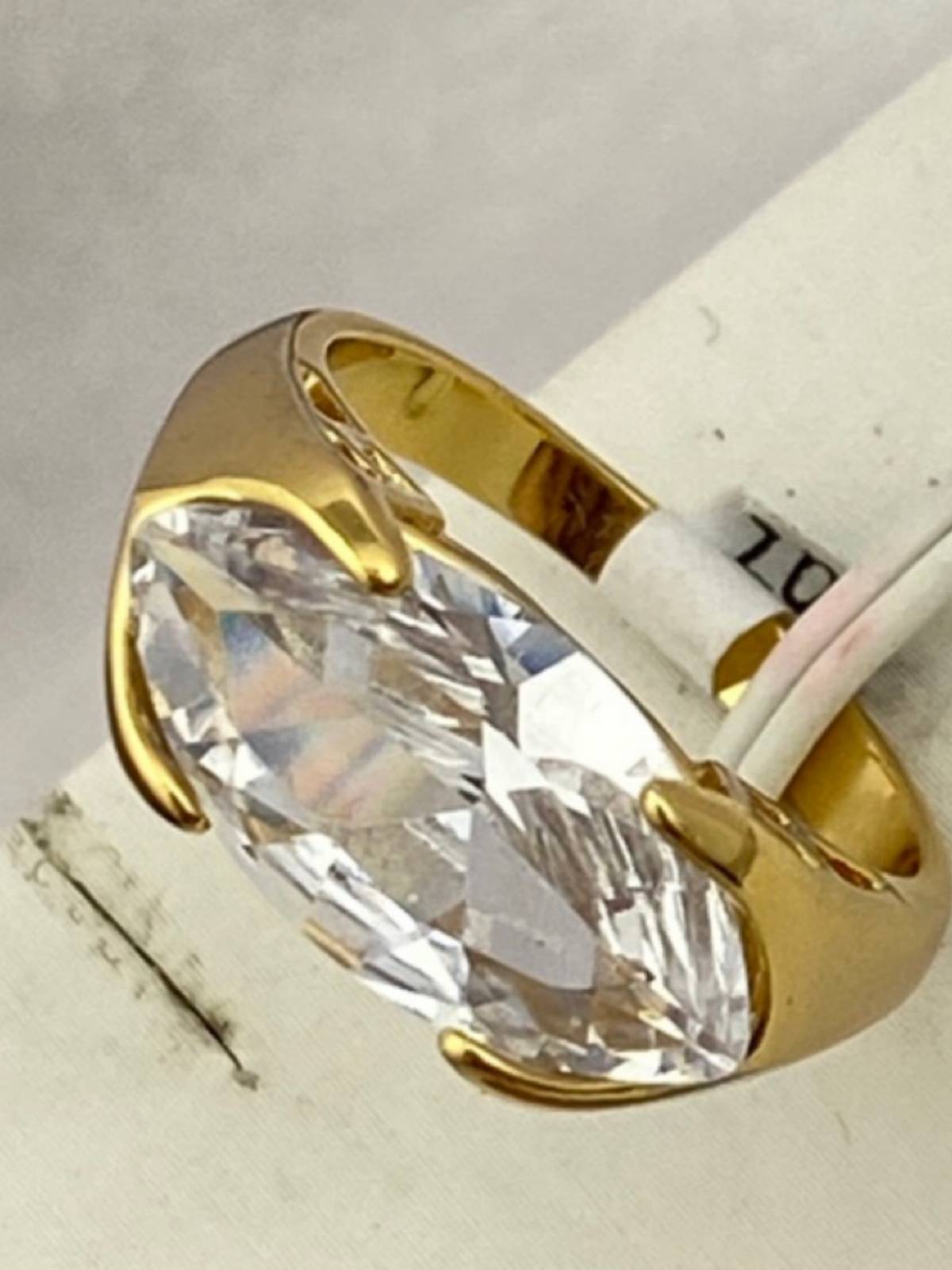 European and American jewelry jewelry vermiculite plating gold ring