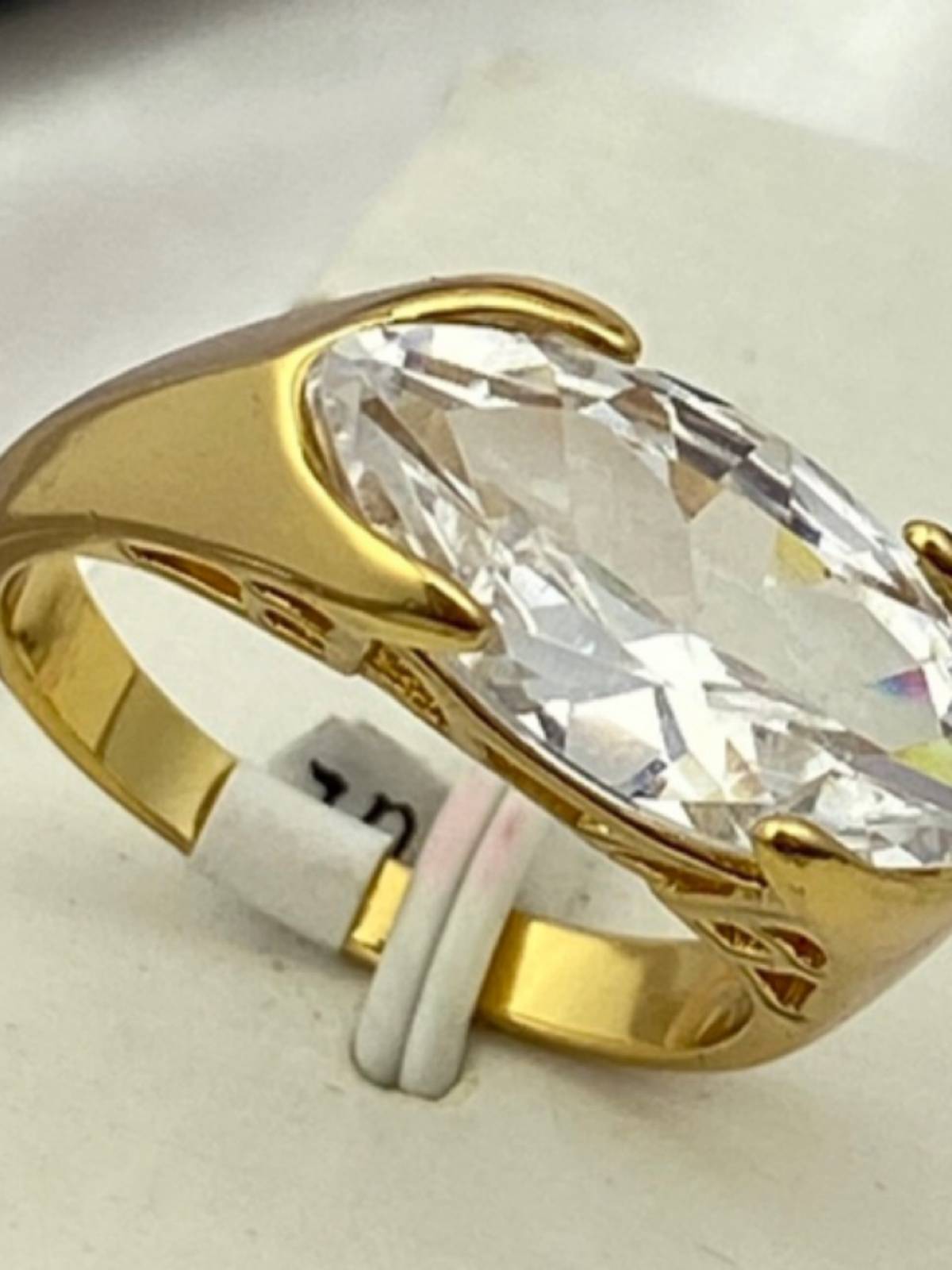 European and American jewelry jewelry vermiculite plating gold ring