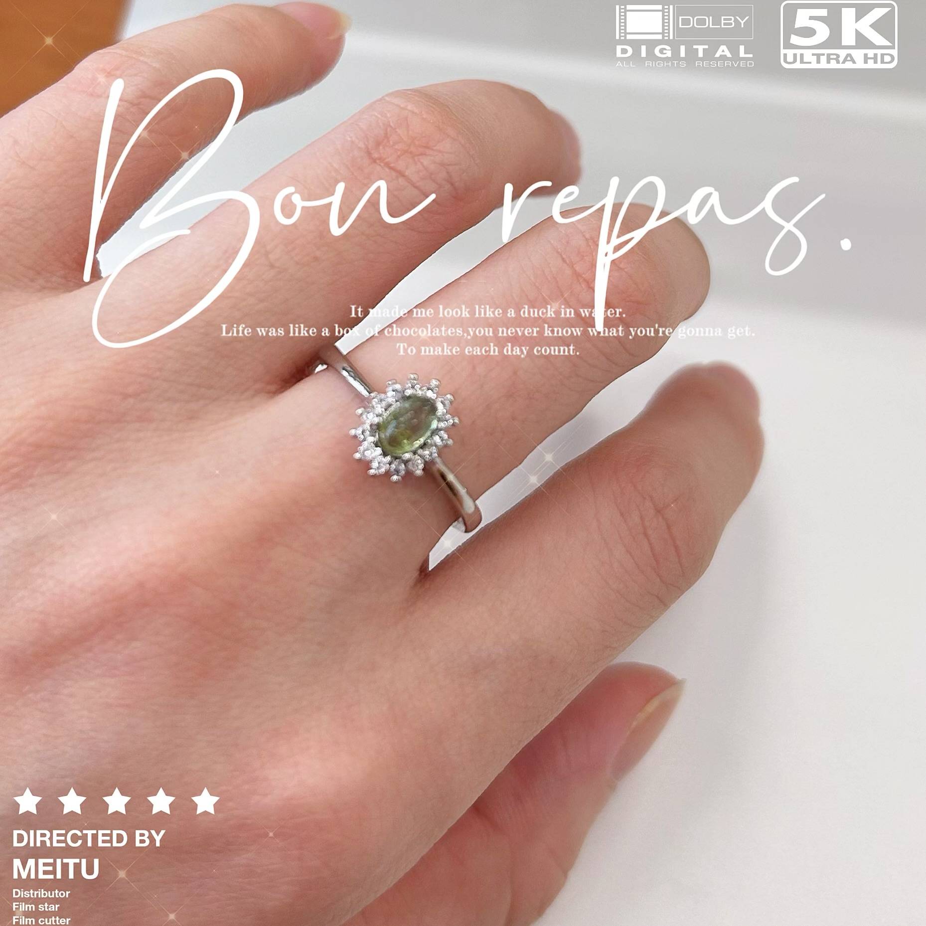Welfare!Random one!Shoot one!Natural tourmaline Dai concubine vermiculite ring!