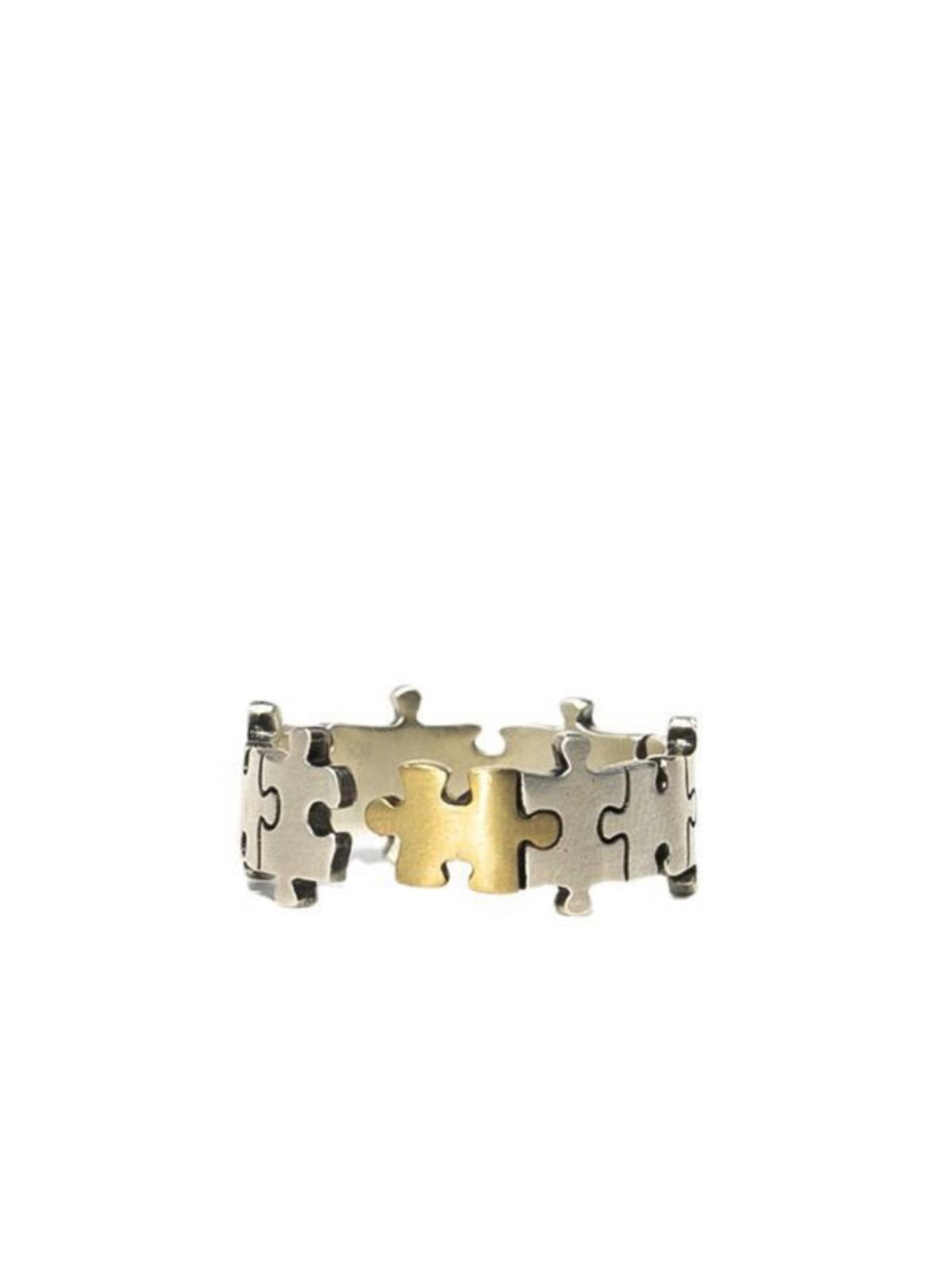 Simple Japanese puzzle rings ins Trendly personalized creative splicing design geometric high -level sensory ring ring ring