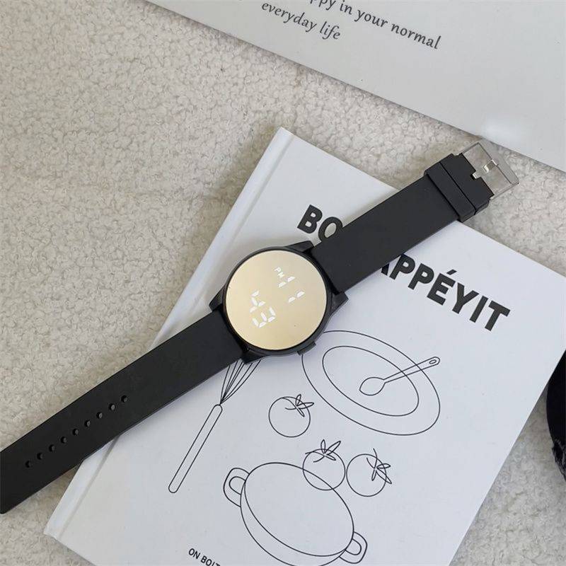 Watch men and women luminous waterproof elementary school students LED small fresh children junior high school touch screen mirror electronic watches