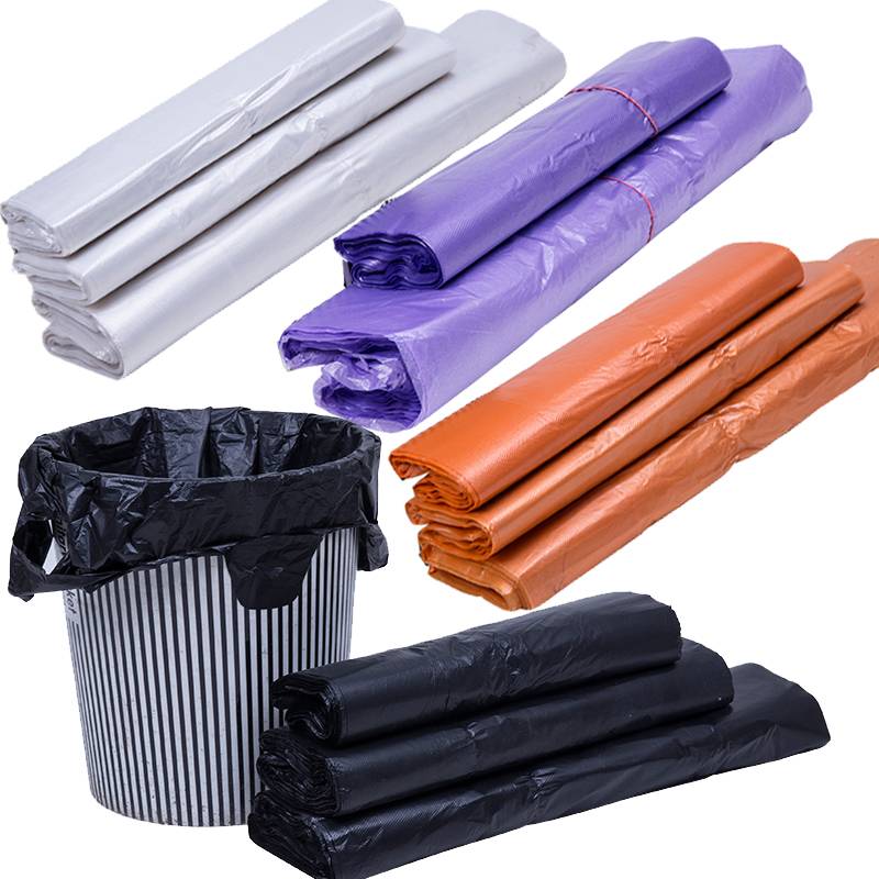 Thick vest garbage bag home hand -mounted black red white purple color plastic horse nailbags garbage bag
