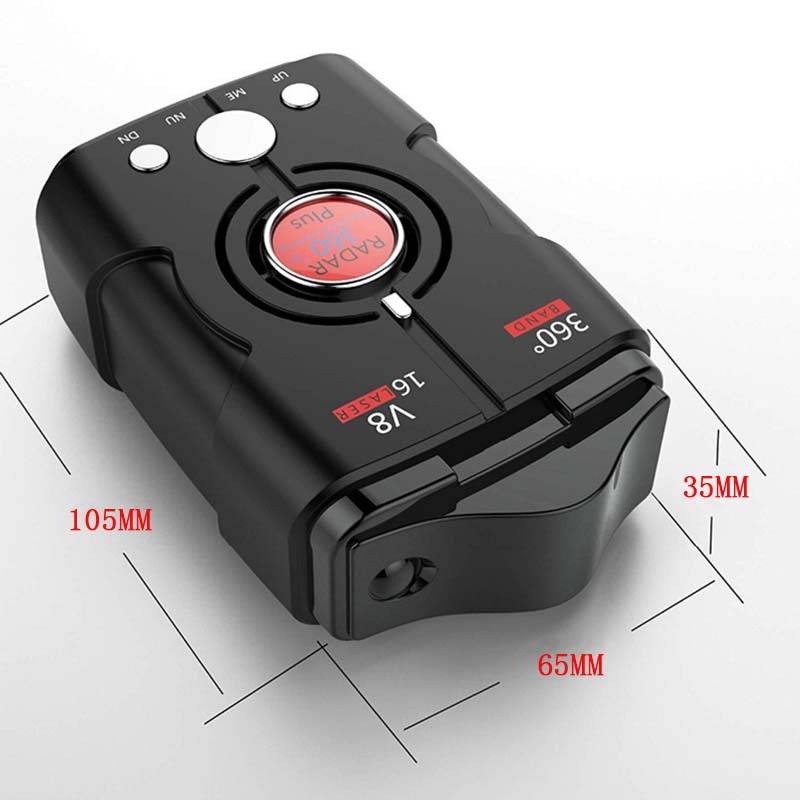 Vehicle liquid lidar speed measuring V8 British -Russian, Chinese, Chinese three -character universal safety warning instrument radar