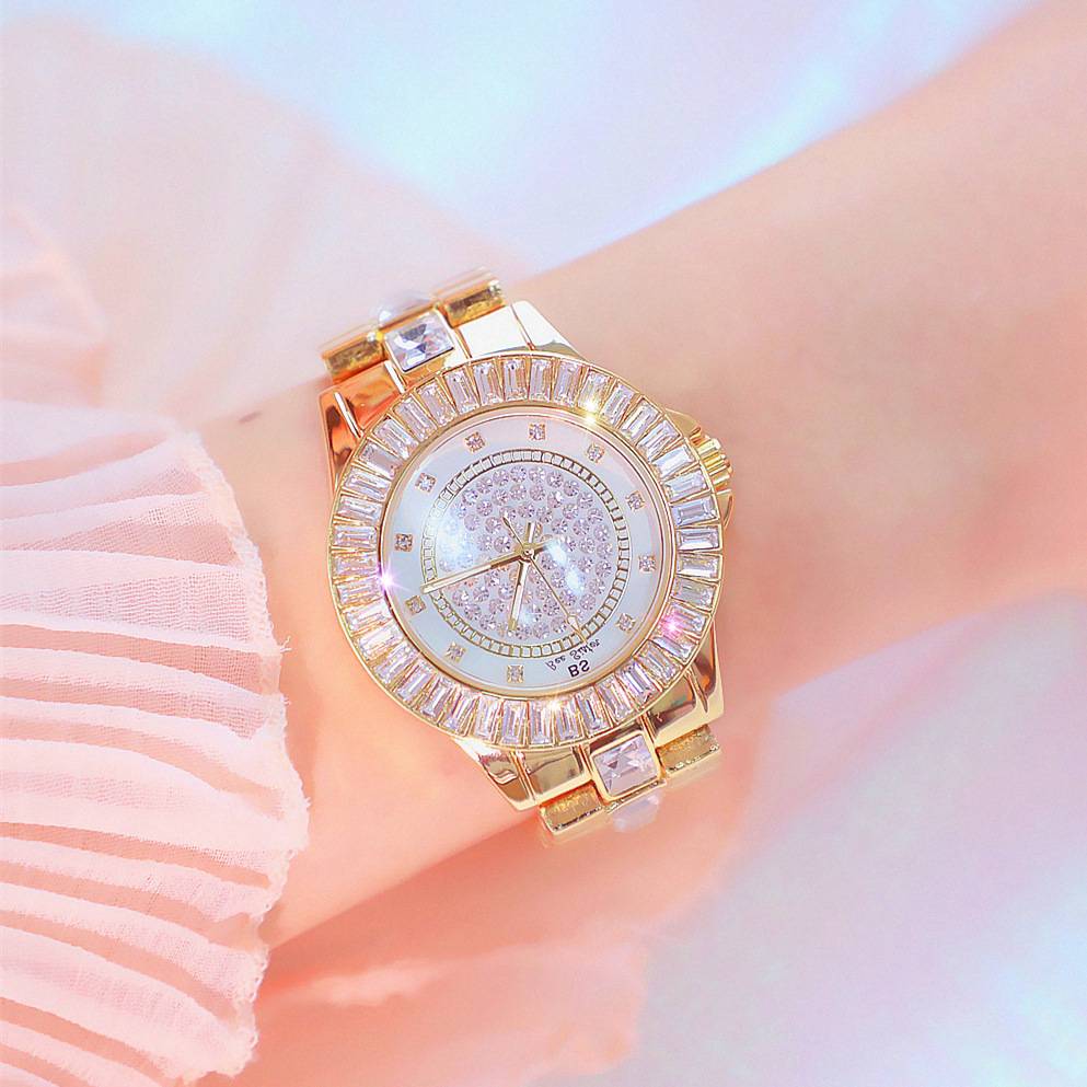 Trendy net red high -level student new Korean chain watch hot seller drill drilling female watch genuine
