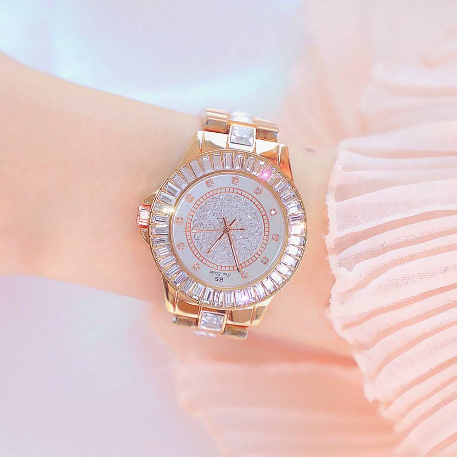 Trendy net red high -level student new Korean chain watch hot seller drill drilling female watch genuine