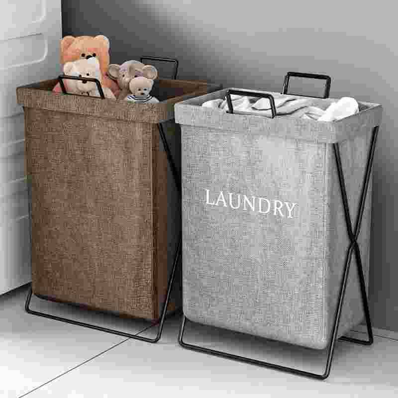 Dirty clothing basket dirty clothes storage basket dirty clothes basket folding home bathroom put clothing clothing barrel laundry basket dirty basket