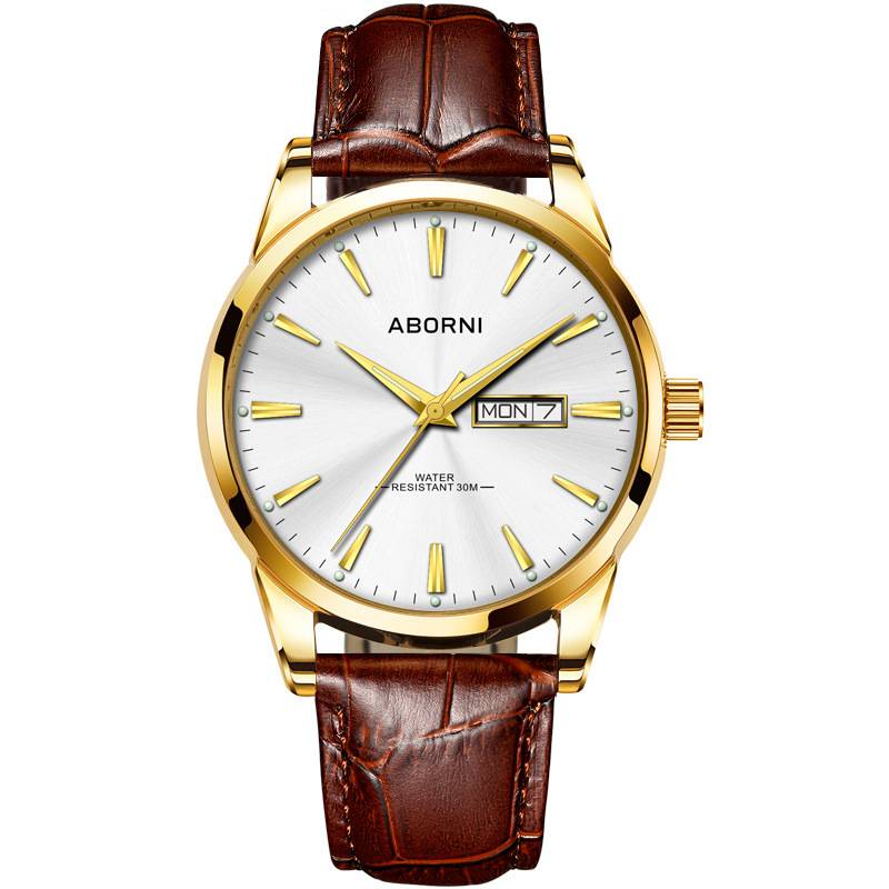 Apunny brand watch cross -border quartz watch waterproof double calendar men's watch Douyin men's watch