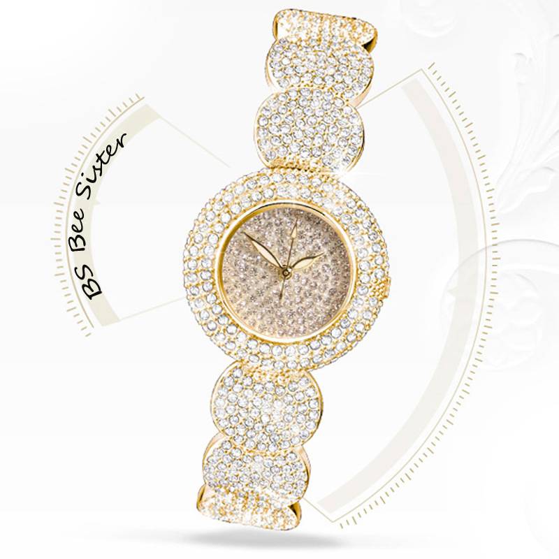 Trendy net red high -level student new Korean version of the chain watch linked list quality full drill women's watch genuine