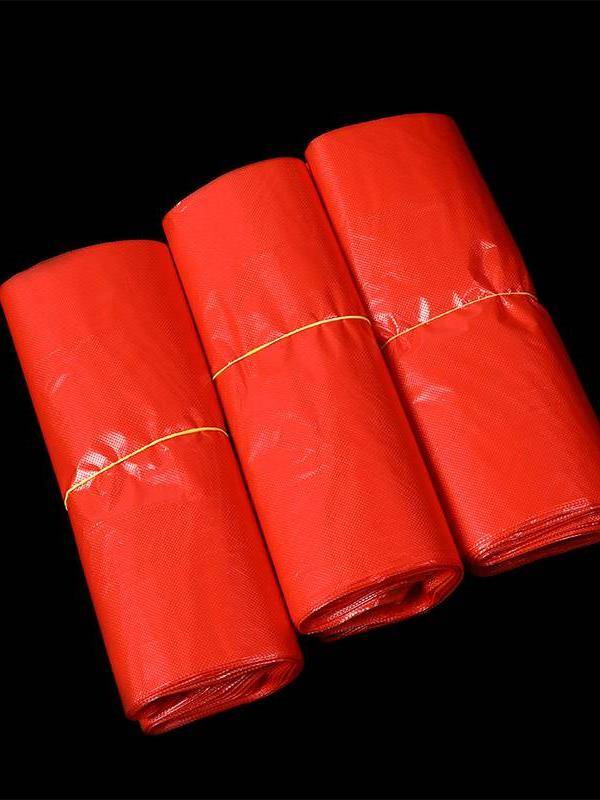 Plastic bag red transparent handbag bag thick supermarket shopping bag 4060 food takeaway bag