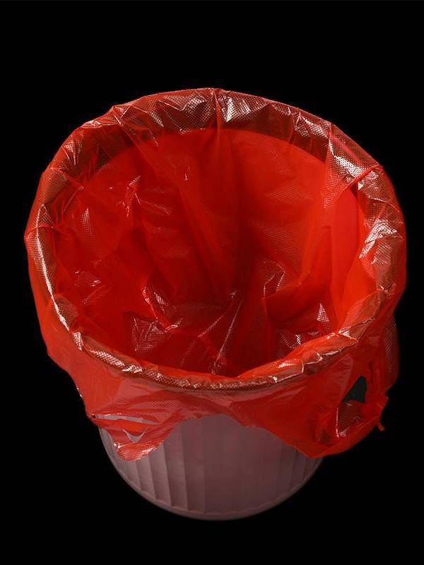 Plastic bag red transparent handbag bag thick supermarket shopping bag 4060 food takeaway bag