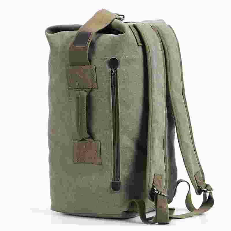 Two canvas shoulder bag men's outdoor travel bucket backpack mountaineering sports men and women large -capacity luggage bag handbags