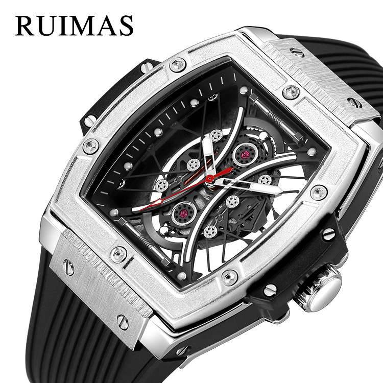 Cross -border Explosion Ruimas brand men's watch luminous silicone watches genuine quartz watch 334