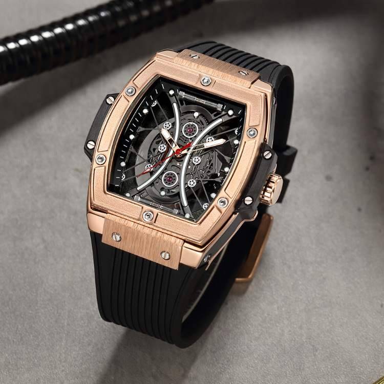 Cross -border Explosion Ruimas brand men's watch luminous silicone watches genuine quartz watch 334