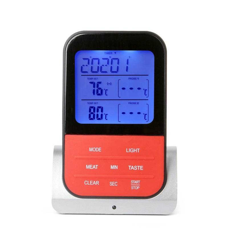 New wireless barbecue thermometer dual probe electronic waterproof thermometer home kitchen food issuance