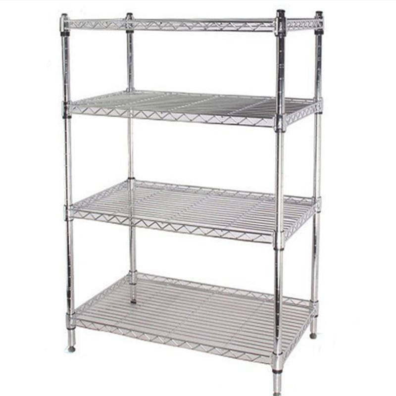 Kitchen four -story shelf kitchen organizes microwave oven storage rack balcony, balcony, mixed shelf landing storage shelf