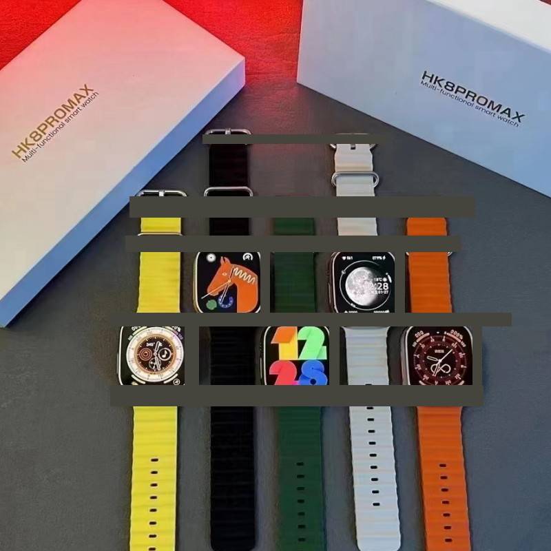Cross -border HK8PROMAX smart watch cardiac blood oxygen monitoring sports watch Bluetooth call AMOLED