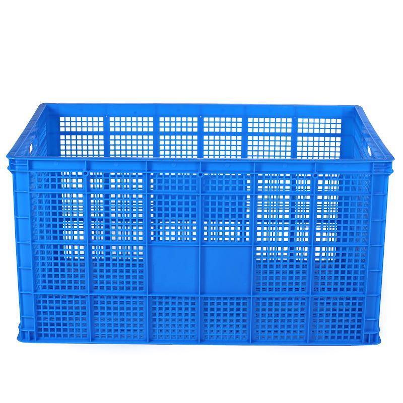 Basket plastic turnover basket thickened large express box long square box hollow basket cooked glue storage box