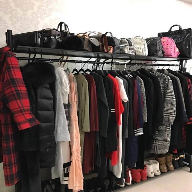 High -end single -shot drying rack house hill -hanging shelf floor -to -floor bedroom setting rack balcony rack rhoda shelf hanging quilt