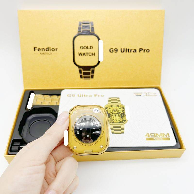 Explosion smart watch G9 Ultra Pro local tyrant gold luxury version set HD large -screen health monitoring