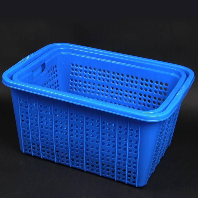 Four Kitchen Fang Big Vegetable Blue Sonic Basket Plastic Basket Storage Fruit, Vegetables, Fruit Basketball Basket Network