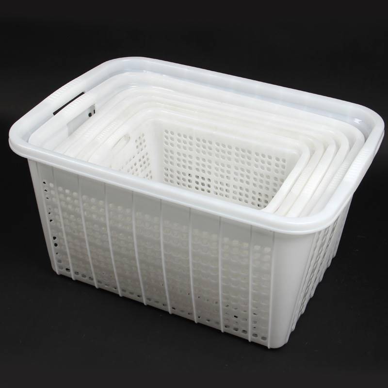 Four Kitchen Fang Big Vegetable Blue Sonic Basket Plastic Basket Storage Fruit, Vegetables, Fruit Basketball Basket Network