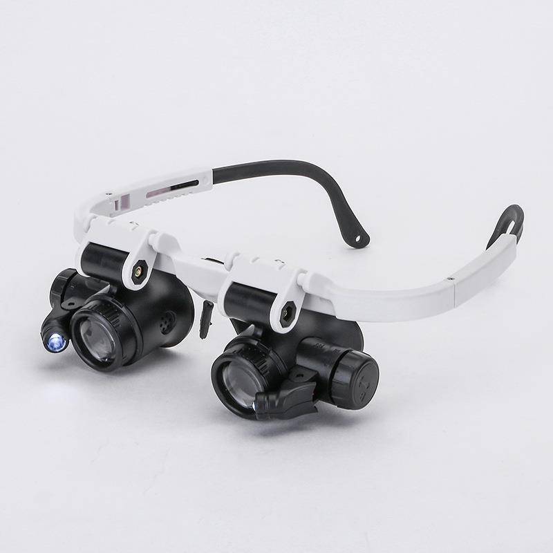 Together with glasses, 8 times 15 times 23 times the watch maintenance inspection and appraisal with lamp LED magnifying glass wholesale