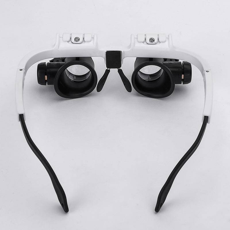 Together with glasses, 8 times 15 times 23 times the watch maintenance inspection and appraisal with lamp LED magnifying glass wholesale