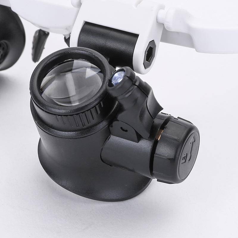Together with glasses, 8 times 15 times 23 times the watch maintenance inspection and appraisal with lamp LED magnifying glass wholesale
