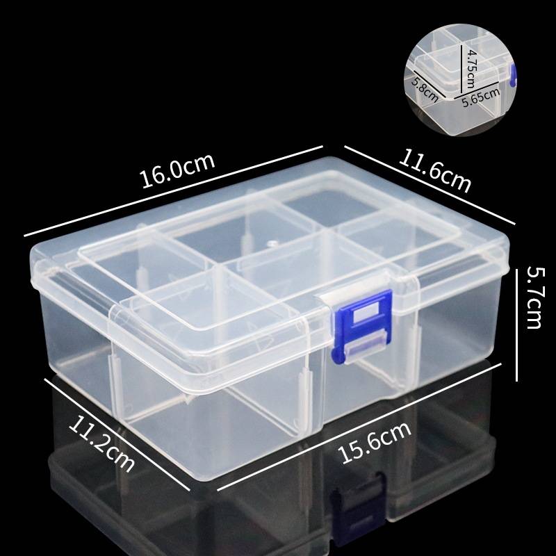 Fruit desktop storage box buttons boxes of rice beads Plastic box desktop storage small parts and parts transparent