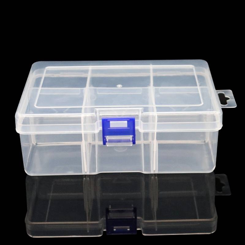Fruit desktop storage box buttons boxes of rice beads Plastic box desktop storage small parts and parts transparent