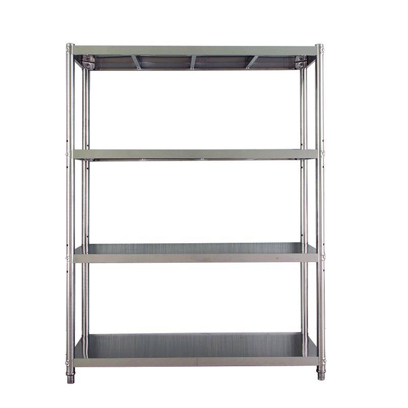 Stainless steel kitchen 4 -layer shelves thickened multi -layer shelves landing storage stand storage rack microwave furnace frame customization