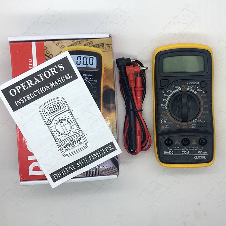 German Japanese import technology cross -border XL830L number shows a multimeter portable MAS830L voltage electric
