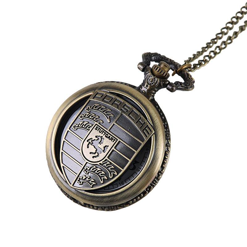 Large car logo pocket watch hollow carving pattern pocket watch car logo pocket watch