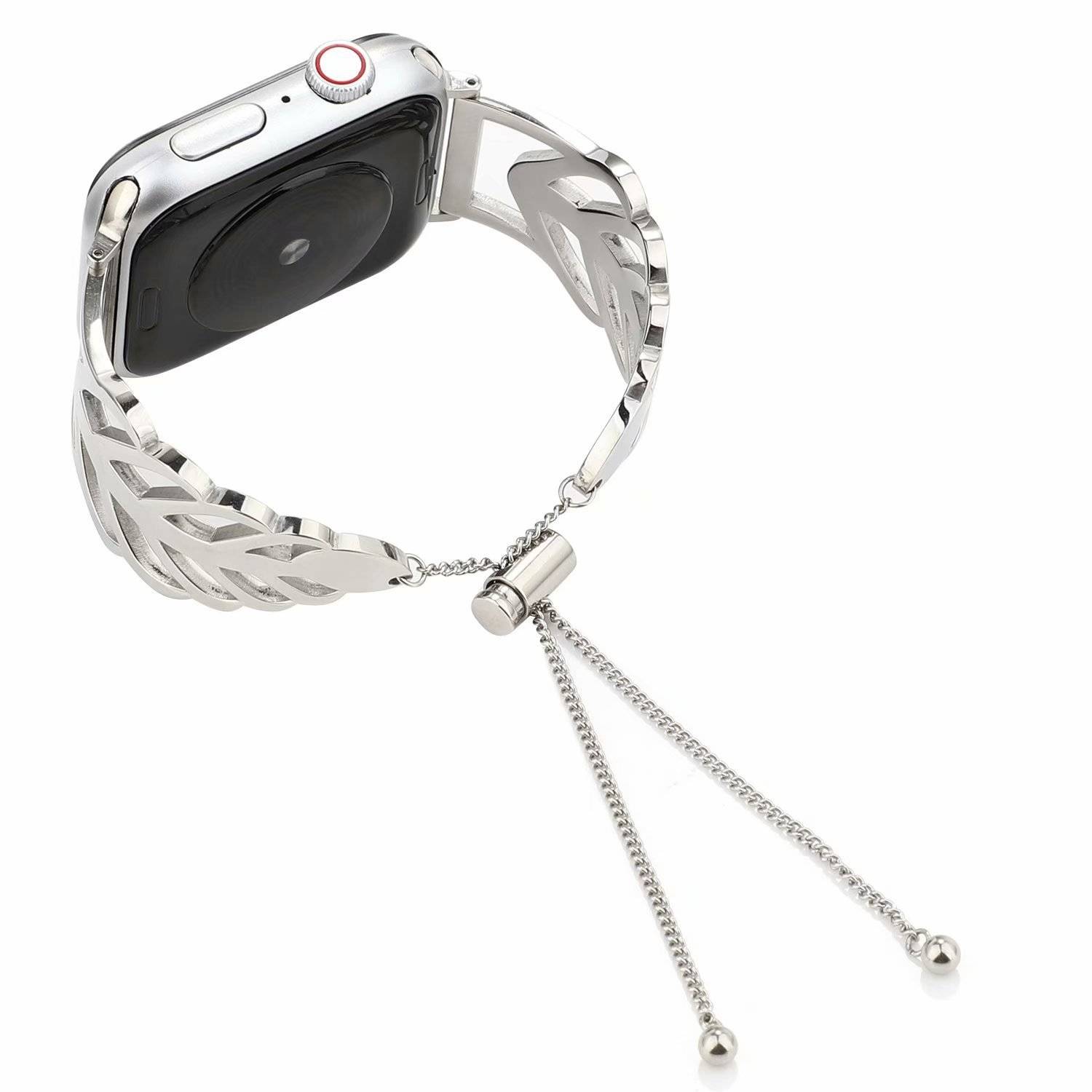 New products are suitable for Apple Watch4 Apple watch leaf bracelet strap stainless steel metal strap