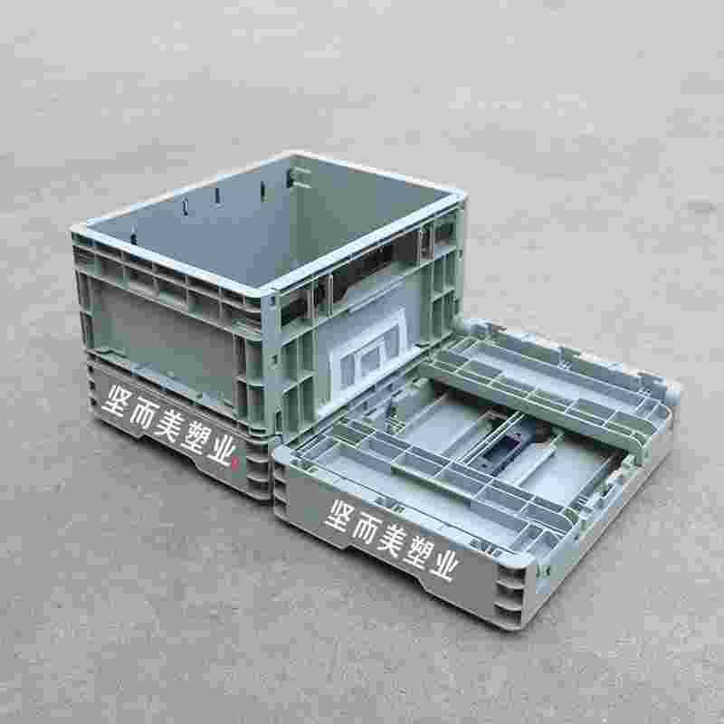 Folding plastic stack box weekly turnar on the box thick plastic logistics folding box storage auto parts folding box folding basket