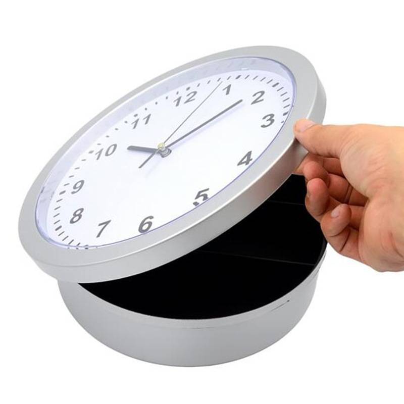 Creative storage safe hanging clock individual hidden living room household pointer wall clock watch Amazon clock