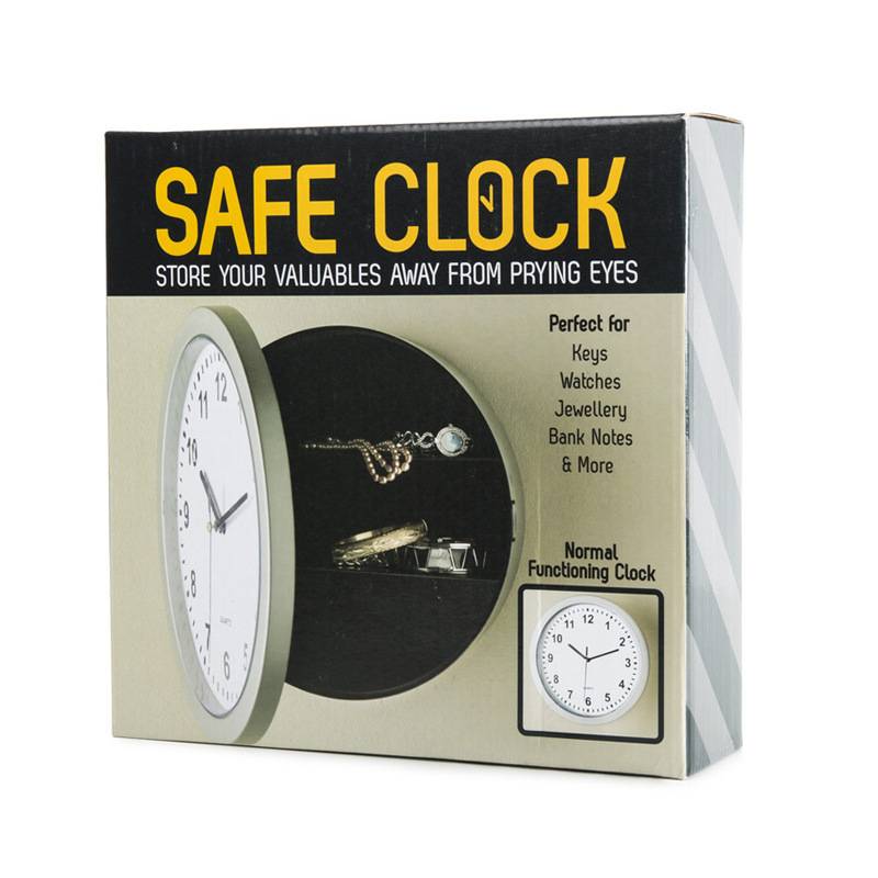Creative storage safe hanging clock individual hidden living room household pointer wall clock watch Amazon clock