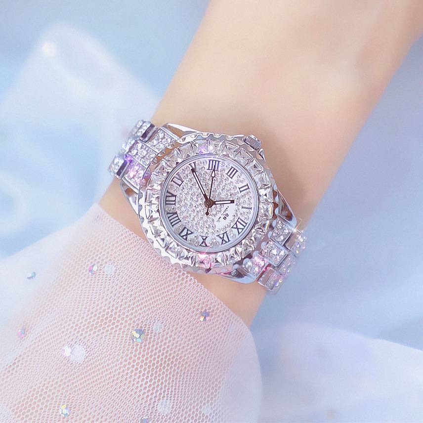 Trendy Internet Red Senior Student Student New Korean Hot Watch Watch Watch Full Diamond Brand Women's Watch Genuine