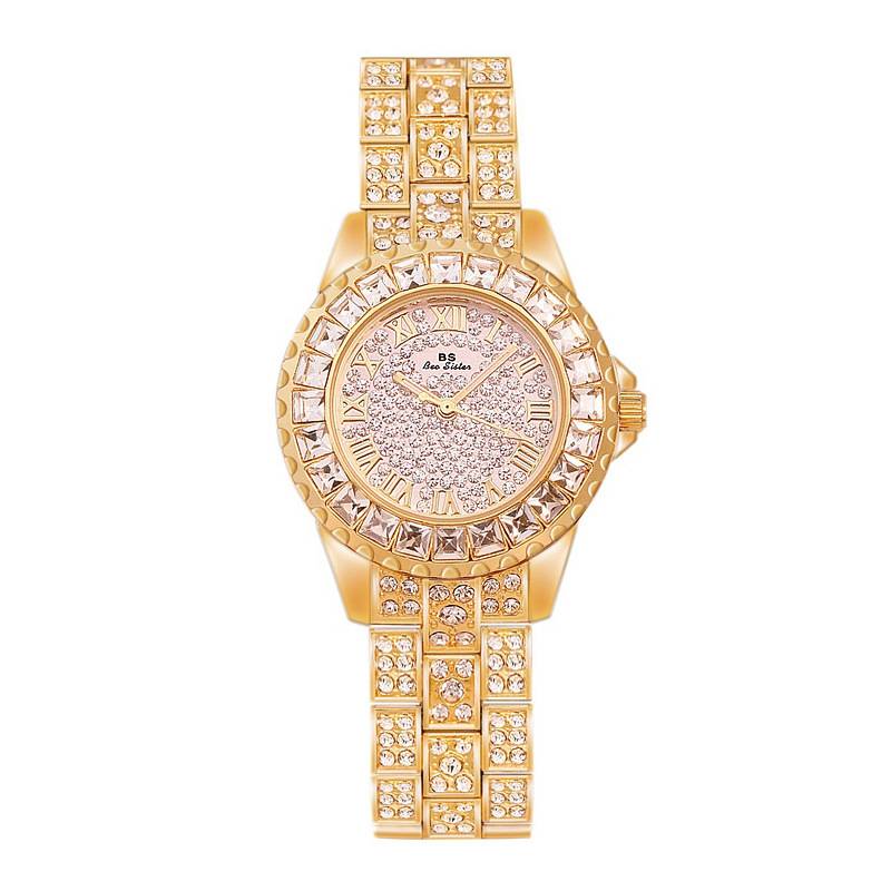 Trendy Internet Red Senior Student Student New Korean Hot Watch Watch Watch Full Diamond Brand Women's Watch Genuine