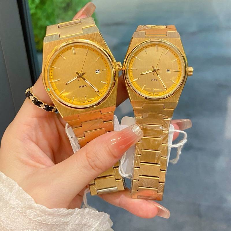 New fashion Tianjia wine barrel -type shell couples against table casual quartz movement steel belt table