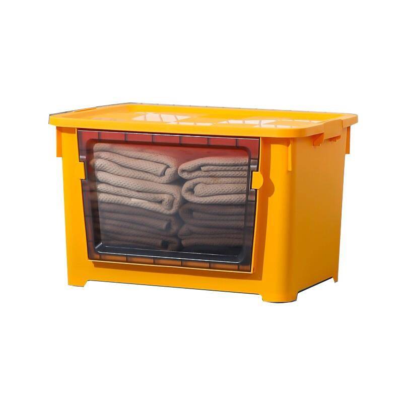 Open pre -opening large storage box storage household plastic transparent reservoir storage box toy clothing to organize box
