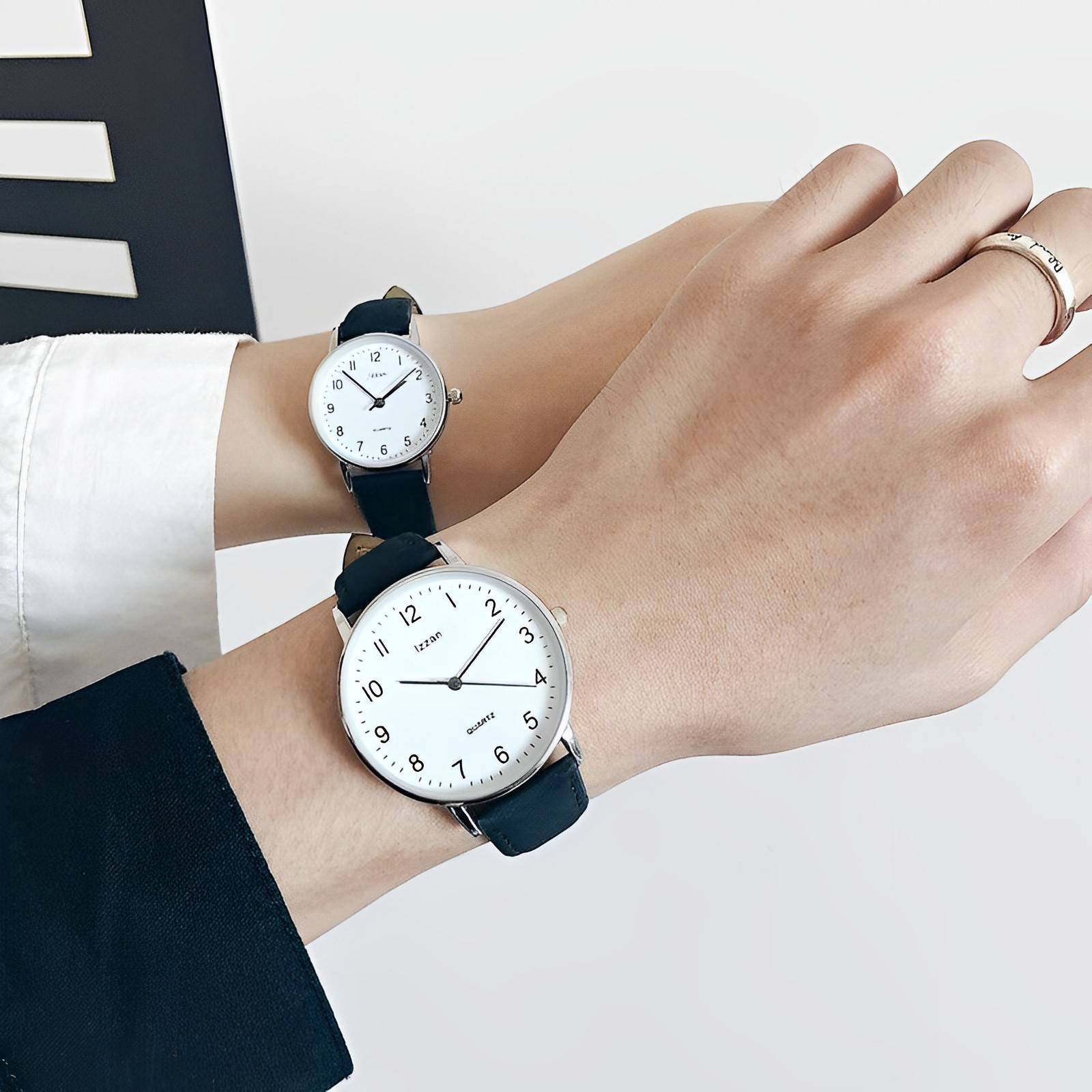 Test the watch female INS niche light luxury junior high school student Korean version of the simple waterproof couple forest college style