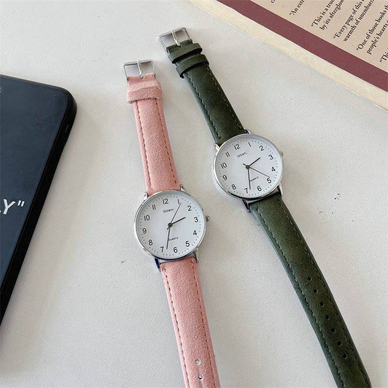 Test the watch female INS niche light luxury junior high school student Korean version of the simple waterproof couple forest college style