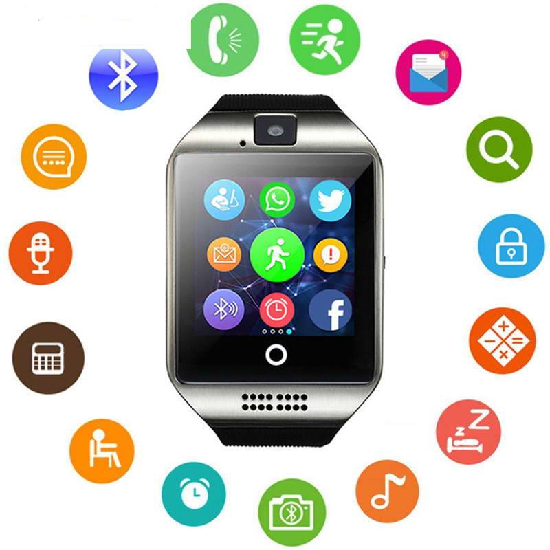 Cross -border export English smart phone watch SMART Watch Phone Sim Call Q18