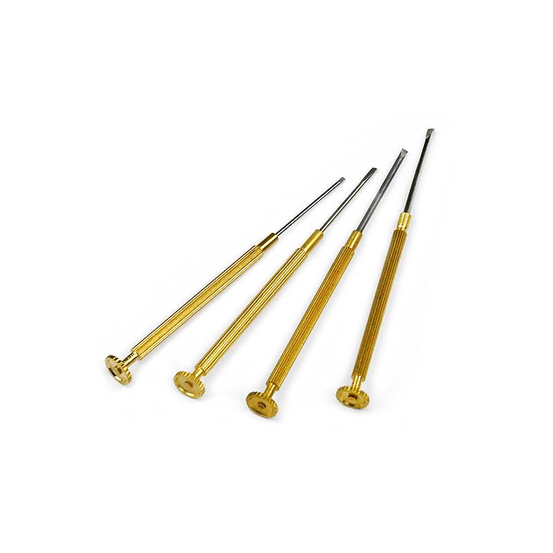 Golden -colored screwdriver watchmaking tool Small screwdriver rises all kinds of various sizes
