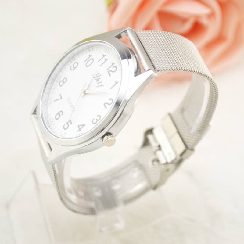 Simple and fashionable digital alloy network with watch Men and women couples all -match Marine watch manufacturers