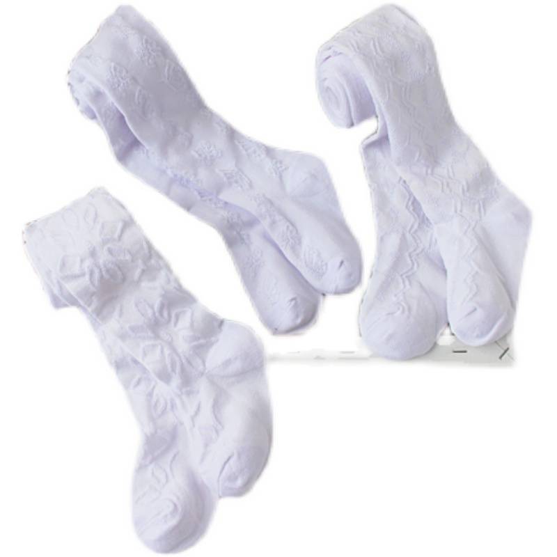 Black -defective baby Children's pantyhose spring and summer thin cotton solid color hollow plus gear girl pants