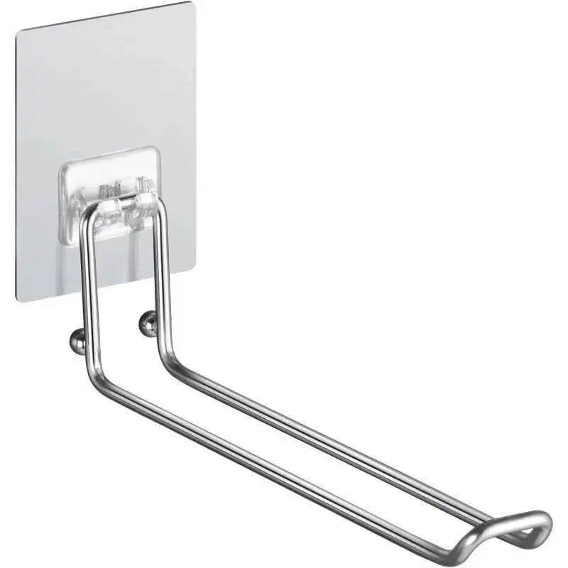 Grane storage and finishing shelf balcony hook to dry the hanger to fold it to avoid punching stainless steel wall -mounted