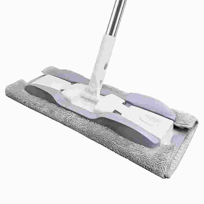 Platter fabric cloth mop home uses a dragging wood floor F to mop the cloth to replace the water marks, dry and wet mop of dual -use mop