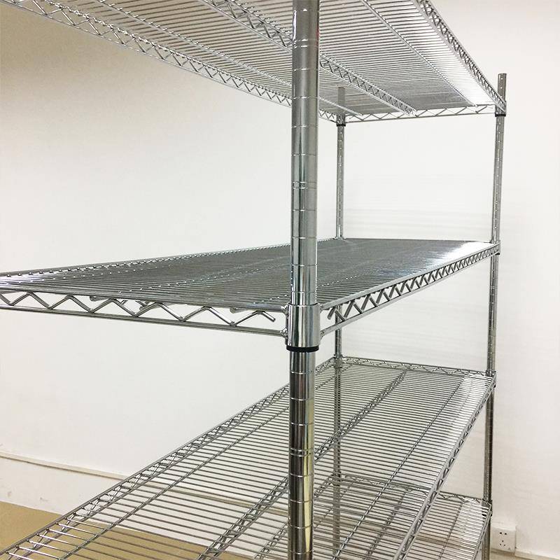 Putting rack kitchen storage rack stainless steel color shelf warehouse multi -layer storage household landing rack balcony rack